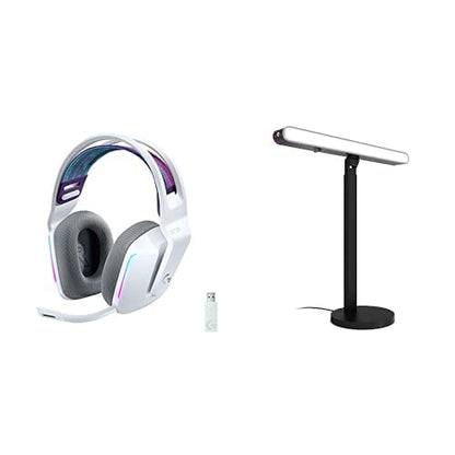 Logitech G733 Lightspeed Wireless Gaming Headset with Suspension Headband, Lightsync RGB, Blue VO!CE mic technology and PRO-G audio drivers - Black