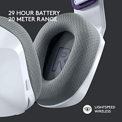 Logitech G733 Lightspeed Wireless Gaming Headset with Suspension Headband, Lightsync RGB, Blue VO!CE mic technology and PRO-G audio drivers - Black