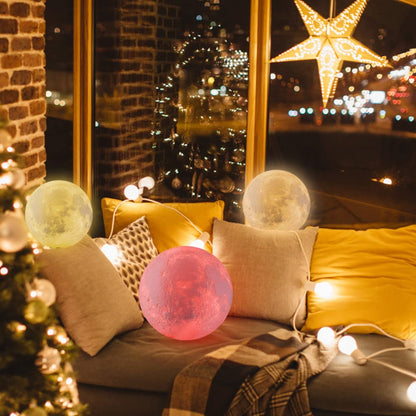 Moon Lamp, LOGROTATE 16 Colors LED Night Light for Kids 3D Printing Moon Light with Stand& Remote/Touch Control & Timing, Moon Light Lamp for kid friend Birthday, Mothers Day Gifts (Diameter 4.8 INCH)