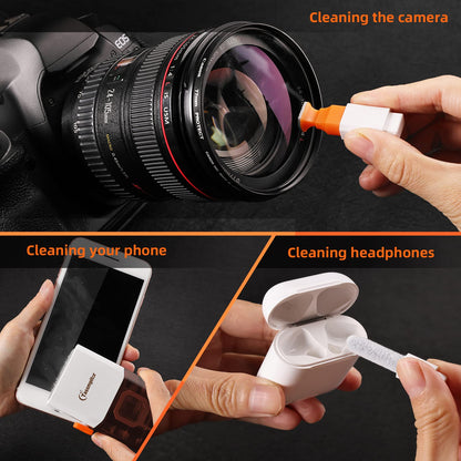 Laptop Cleaning Kit Keyboard Cleaner, Keyboard Cleaning Kit Electronics Cleaning Tool for MacBook iPad Phone iPhone Pro, Brush Tool for Tablet, Computer, PC, TV Camera Lens Computer Vacuum Keyboard