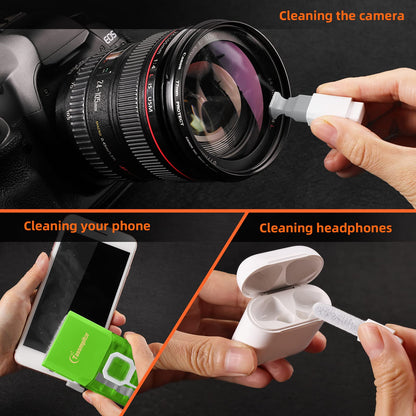 Laptop Cleaning Kit Keyboard Cleaner, Keyboard Cleaning Kit Electronics Cleaning Tool for MacBook iPad Phone iPhone Pro, Brush Tool for Tablet, Computer, PC, TV Camera Lens Computer Vacuum Keyboard