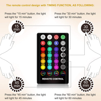 Moon Lamp, LOGROTATE 16 Colors LED Night Light for Kids 3D Printing Moon Light with Stand& Remote/Touch Control & Timing, Moon Light Lamp for kid friend Birthday, Mothers Day Gifts (Diameter 4.8 INCH)