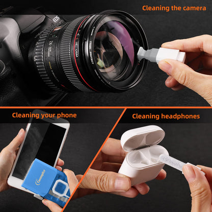 Laptop Cleaning Kit Keyboard Cleaner, Keyboard Cleaning Kit Electronics Cleaning Tool for MacBook iPad Phone iPhone Pro, Brush Tool for Tablet, Computer, PC, TV Camera Lens Computer Vacuum Keyboard