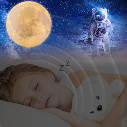 Moon Lamp, LOGROTATE 16 Colors LED Night Light for Kids 3D Printing Moon Light with Stand& Remote/Touch Control & Timing, Moon Light Lamp for kid friend Birthday, Mothers Day Gifts (Diameter 4.8 INCH)