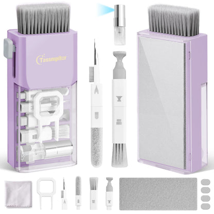 Laptop Cleaning Kit Keyboard Cleaner, Keyboard Cleaning Kit Electronics Cleaning Tool for MacBook iPad Phone iPhone Pro, Brush Tool for Tablet, Computer, PC, TV Camera Lens Computer Vacuum Keyboard