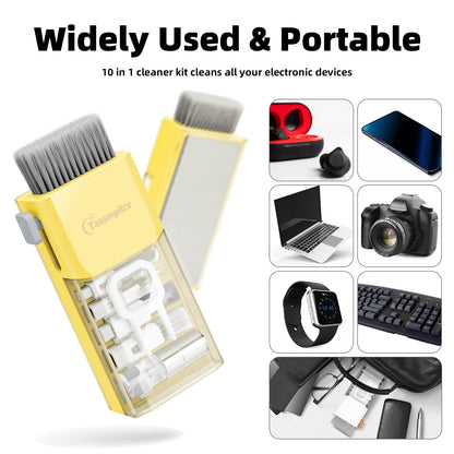 Laptop Cleaning Kit Keyboard Cleaner, Keyboard Cleaning Kit Electronics Cleaning Tool for MacBook iPad Phone iPhone Pro, Brush Tool for Tablet, Computer, PC, TV Camera Lens Computer Vacuum Keyboard