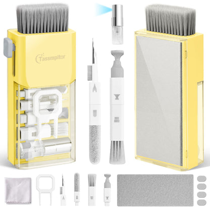 Laptop Cleaning Kit Keyboard Cleaner, Keyboard Cleaning Kit Electronics Cleaning Tool for MacBook iPad Phone iPhone Pro, Brush Tool for Tablet, Computer, PC, TV Camera Lens Computer Vacuum Keyboard