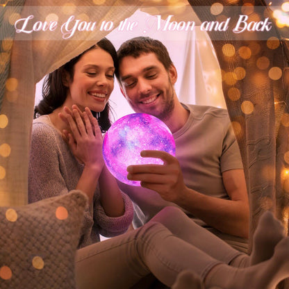 BRIGHTWORLD Moon Lamp Galaxy Lamp 5.9 inch 16 Colors LED 3D Moon Light, Remote & Touch Control Moon Night Light Gifts for Girls Boys Kids Women Birthday