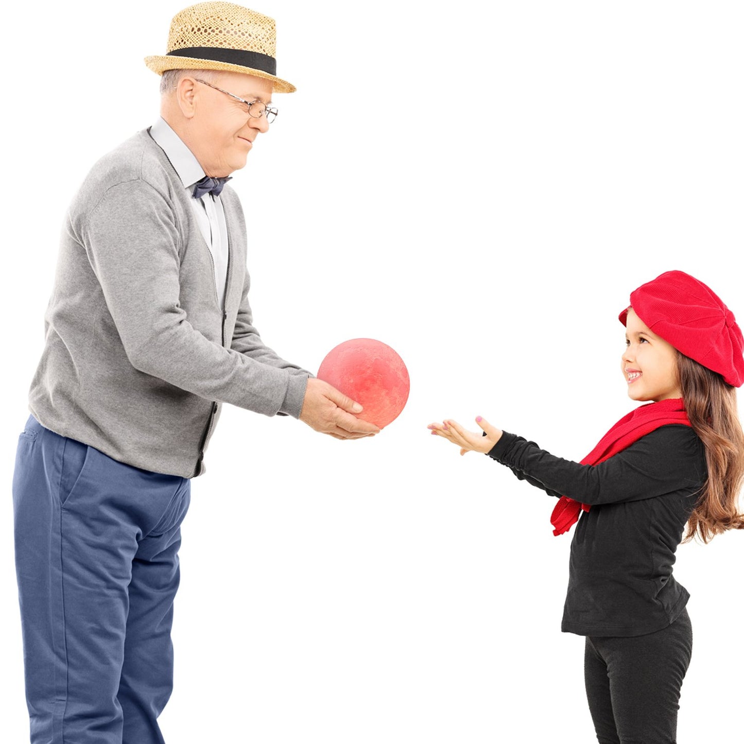 Moon Lamp, LOGROTATE 16 Colors LED Night Light for Kids 3D Printing Moon Light with Stand& Remote/Touch Control & Timing, Moon Light Lamp for kid friend Birthday, Mothers Day Gifts (Diameter 4.8 INCH)