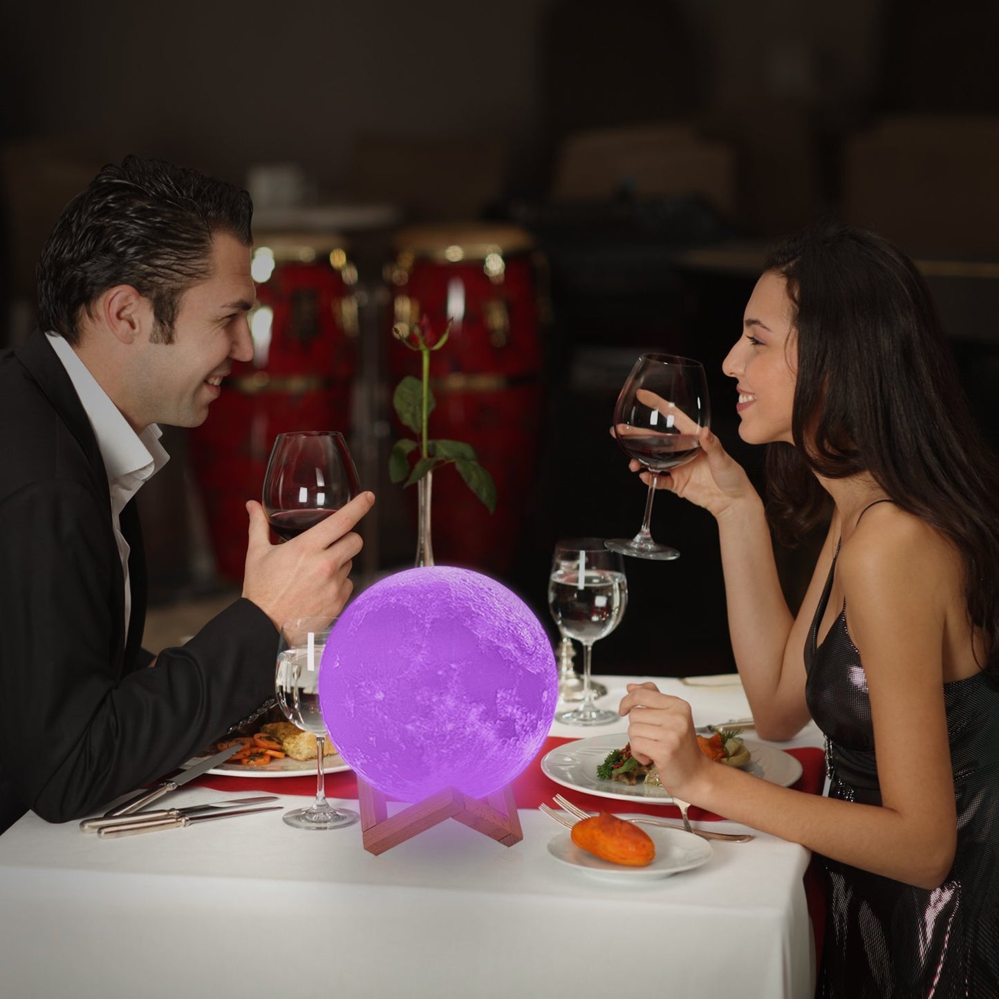 Moon Lamp, LOGROTATE 16 Colors LED Night Light for Kids 3D Printing Moon Light with Stand& Remote/Touch Control & Timing, Moon Light Lamp for kid friend Birthday, Mothers Day Gifts (Diameter 4.8 INCH)