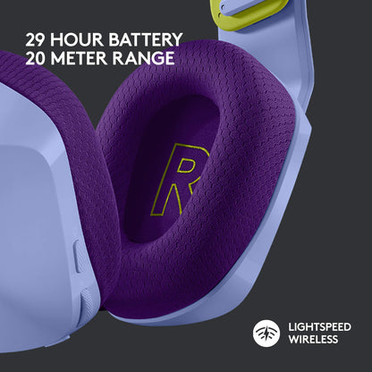 Logitech G733 Lightspeed Wireless Gaming Headset with Suspension Headband, Lightsync RGB, Blue VO!CE mic technology and PRO-G audio drivers - Black