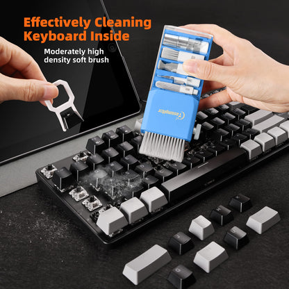 Laptop Cleaning Kit Keyboard Cleaner, Keyboard Cleaning Kit Electronics Cleaning Tool for MacBook iPad Phone iPhone Pro, Brush Tool for Tablet, Computer, PC, TV Camera Lens Computer Vacuum Keyboard
