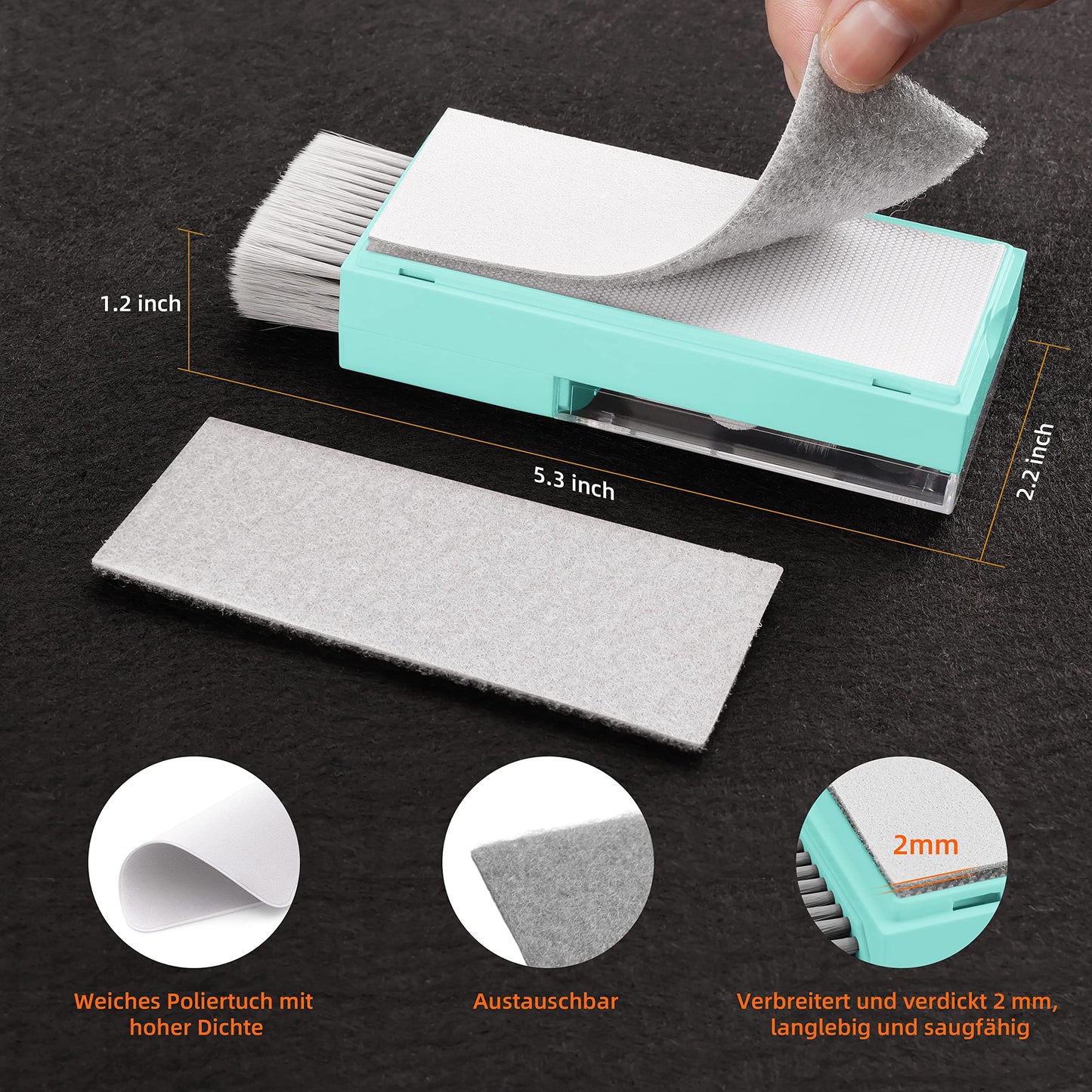 Laptop Cleaning Kit Keyboard Cleaner, Keyboard Cleaning Kit Electronics Cleaning Tool for MacBook iPad Phone iPhone Pro, Brush Tool for Tablet, Computer, PC, TV Camera Lens Computer Vacuum Keyboard